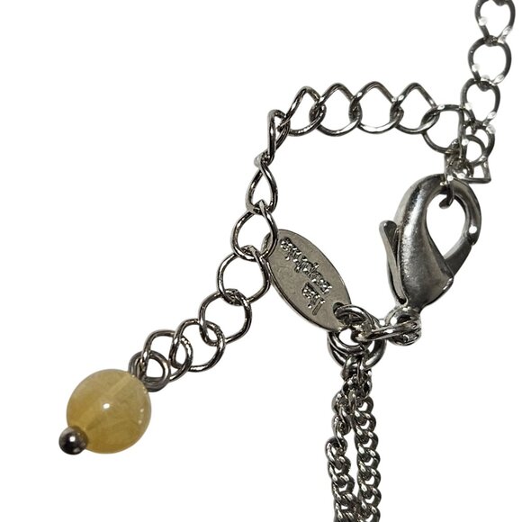 Vintage Lia Sophia Multi Strand Beaded Chunky Chain Necklace Statement Jewelry - Picture 4 of 7